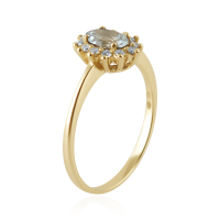 Aquamarine with diamond Ring model R11846